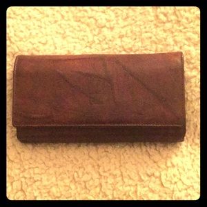 Brown leather wallet
